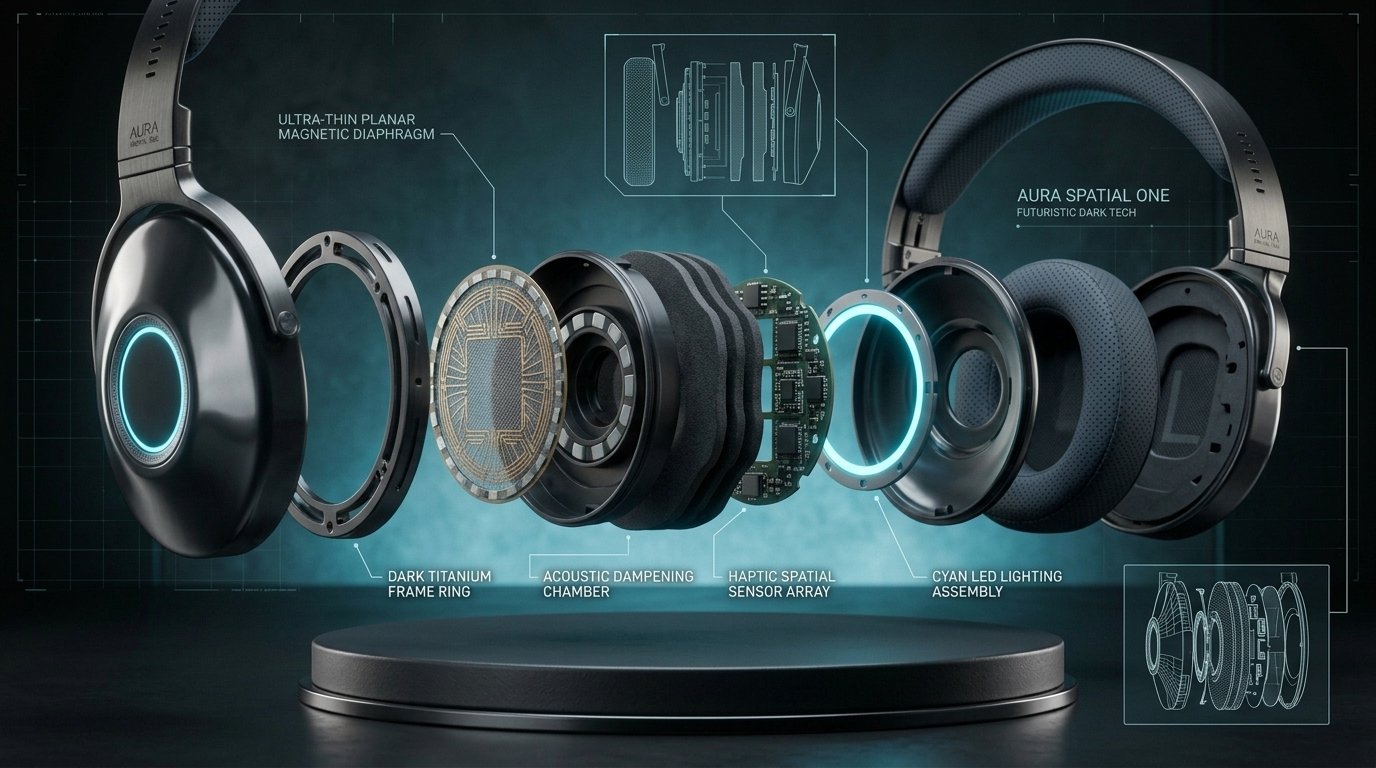 Dismantled Headphone Components