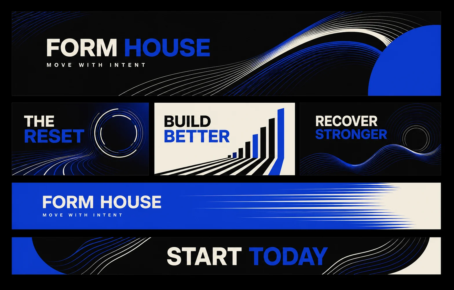 FORM HOUSE video & banner creative concept