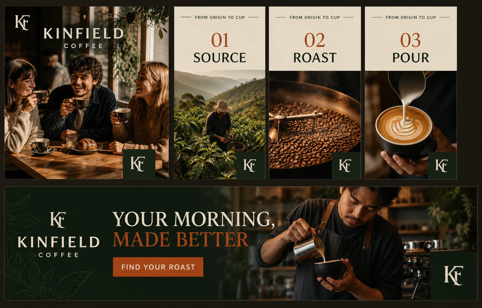 KINFIELD COFFEE origin to cup concept
