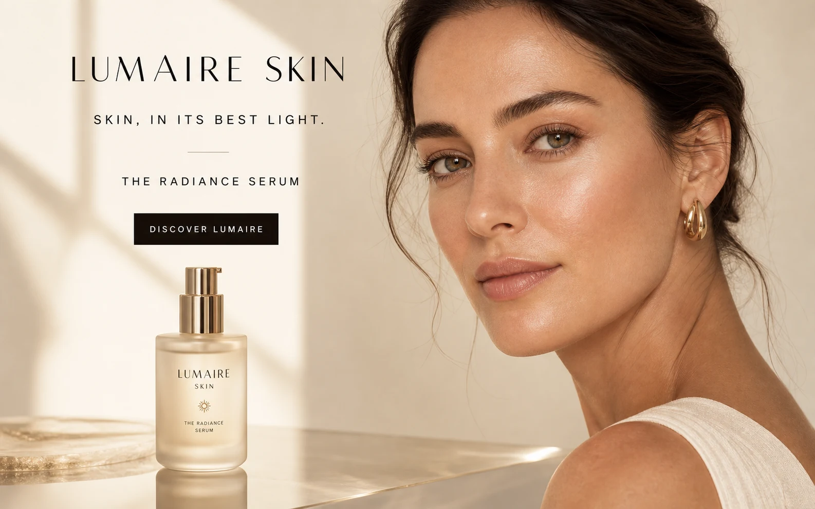 LUMAIRE SKIN radiance campaign concept