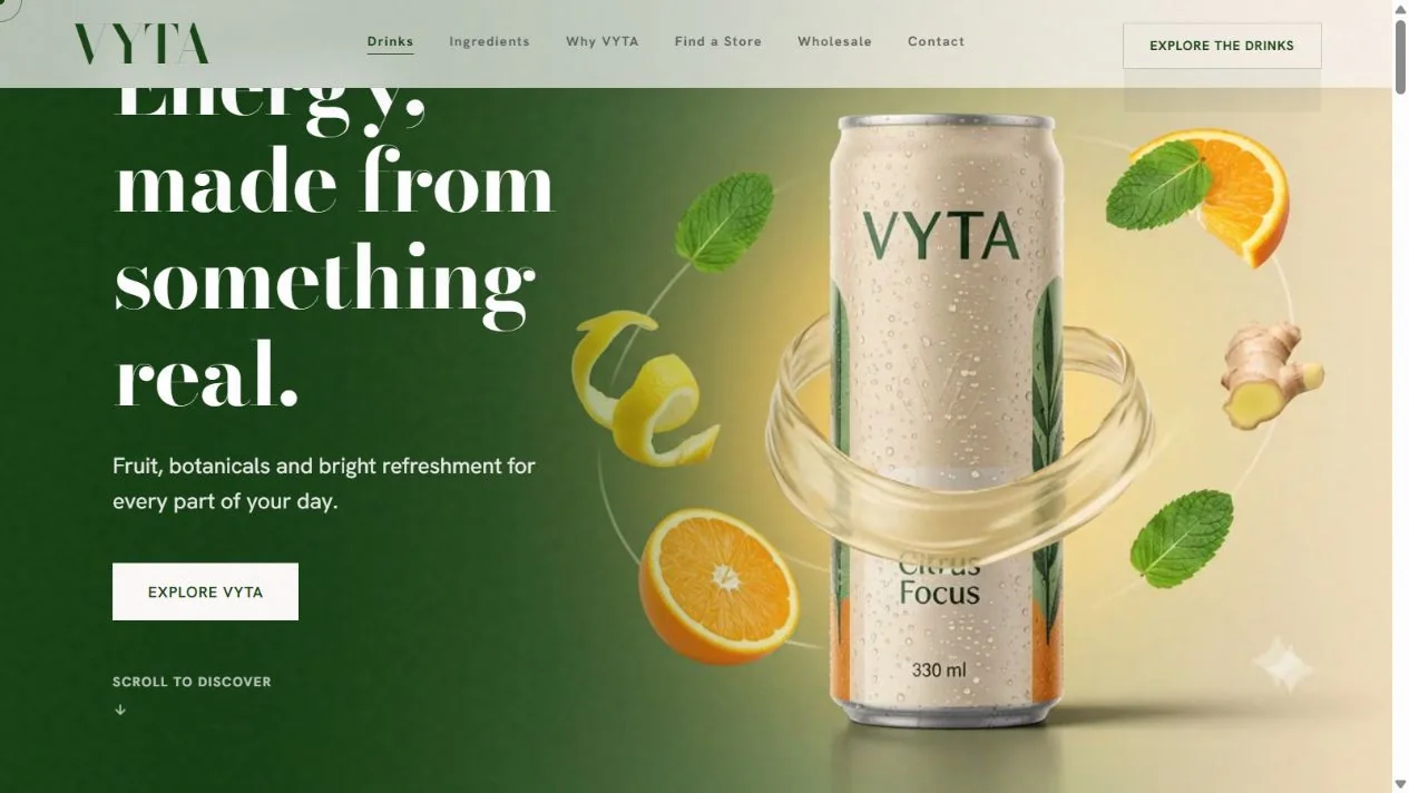 VYTA / FULL COLLECTION website concept preview